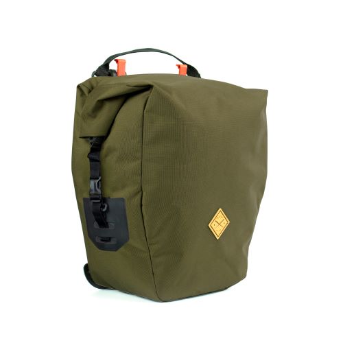 Restrap Pannier Bags Olive 22L Angle